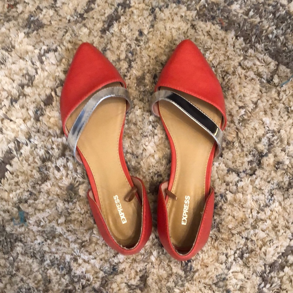 Pink flats